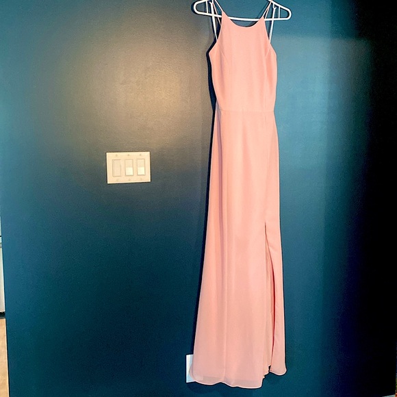 Chiffon trumpet gown - Picture 2 of 12